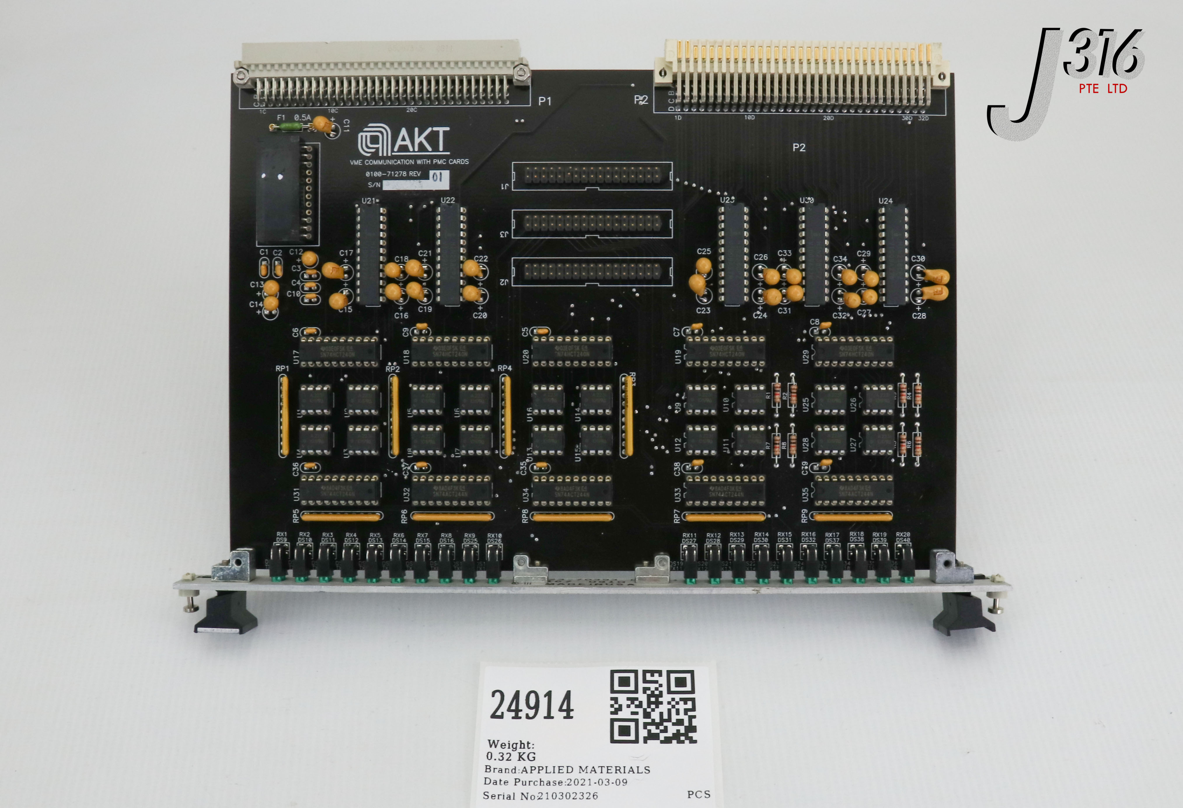 とは。 24914 APPLIED MATERIALS PCB, VME COMMUNICATION WITH PMC CARDS 0100